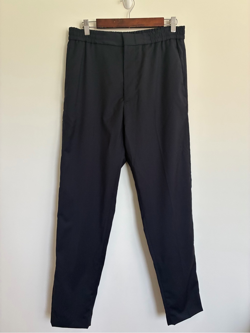 COS men’s slim fit navy tapered wool pants size 34